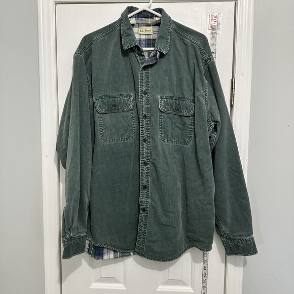 Vintage LL Bean Barn Chore Jacket Coat XL Flannel Lined Canvas Hunting Field 80s - Picture 1 of 8
